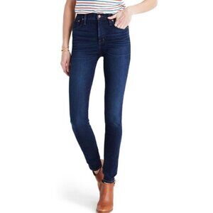 Madewell High Riser Skinny Dark Wash Denim Jeans